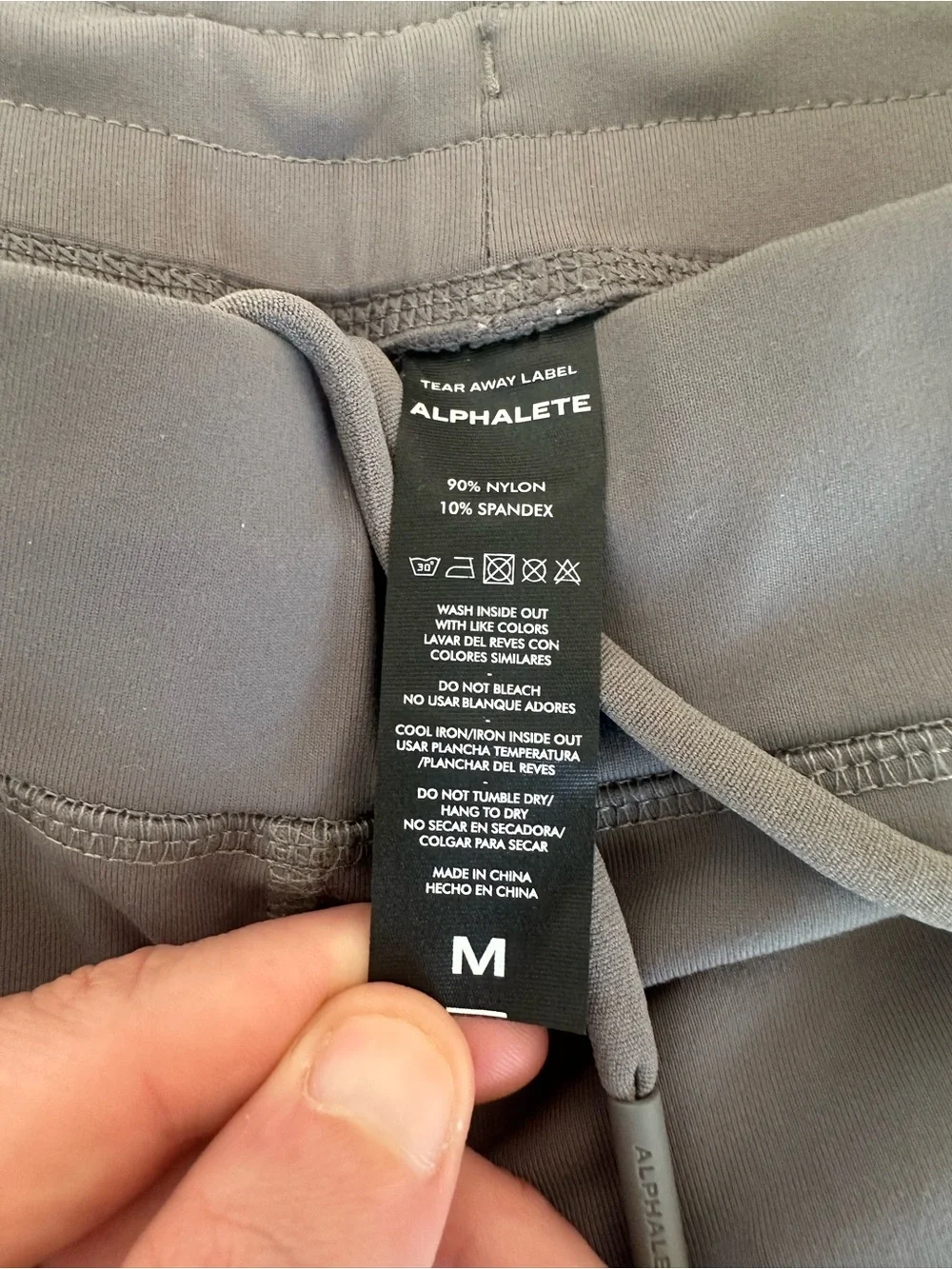 Alphalete Men’s Performance Joggers Gray Size Medium Athletic Training Pants - Picture 4 of 10